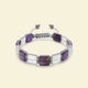 Clean quartz & Amethyst bracelet