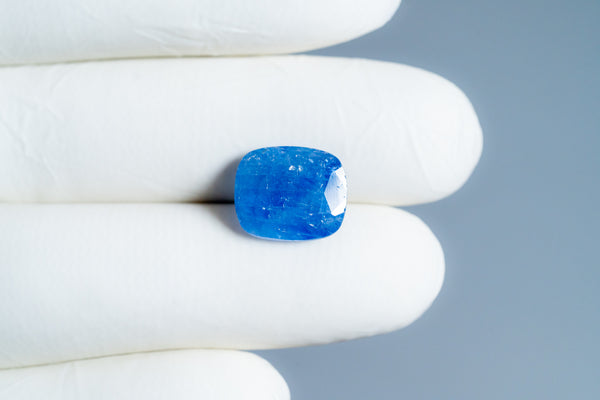 Natural Blue Sapphire (Neelam) 7.63 Carats - Media 3
