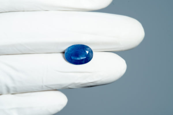 Natural Blue Sapphire (Neelam) 4.65 Carats - Media 4
