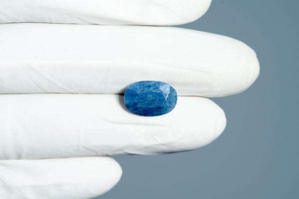 Natural Blue Sapphire (Neelam) 7.86 Carats - Media 4