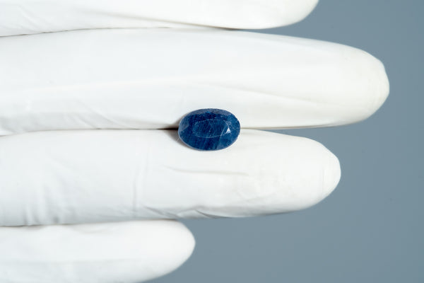 Natural Blue Sapphire (Neelam) 5.07 Carats - Media 4