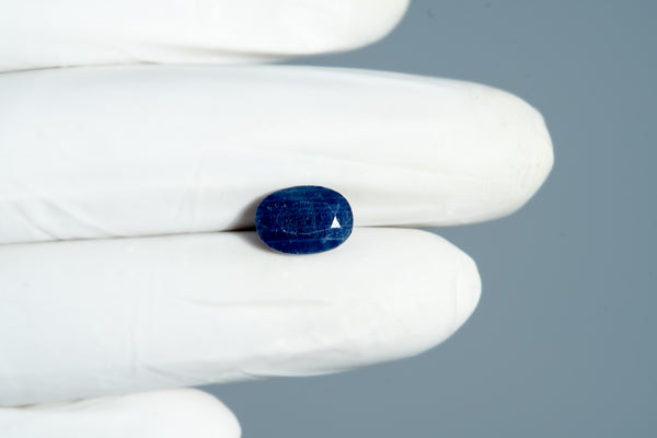 Natural Blue Sapphire (Neelam) 5.16 Carats - Media 4