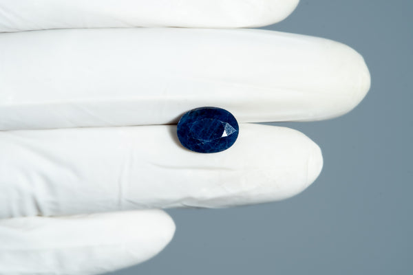 Natural Blue Sapphire (Neelam) 5.25 Carats - Media 4