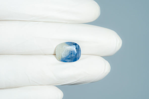 Natural Blue Sapphire (Neelam) 7.39 Carats - Media 3