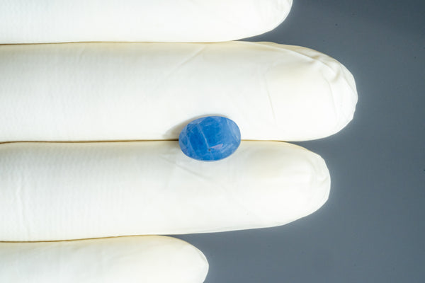 Natural Blue Sapphire (Neelam) 5.84 Carats - Media 3