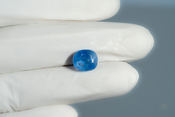 Natural Blue Sapphire (Neelam) 7.66 Carats - Media 4