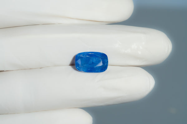Natural Blue Sapphire (Neelam) 7.03 Carats - Media 4