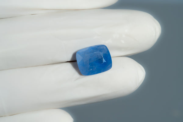 Natural Blue Sapphire (Neelam) 9.97 Carats - Media 4