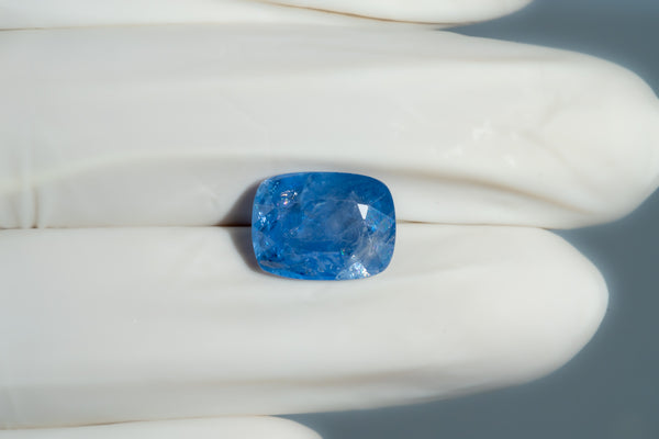 Natural Blue Sapphire (Neelam) 8.75 Carats - Media 4