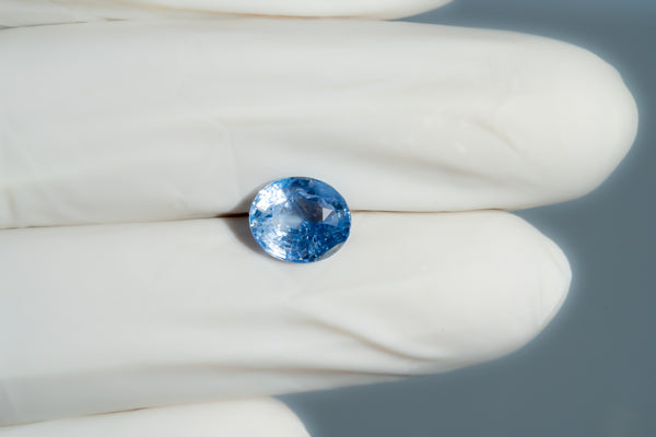 Natural Blue Sapphire (Neelam) 3.53 Carats - Media 4