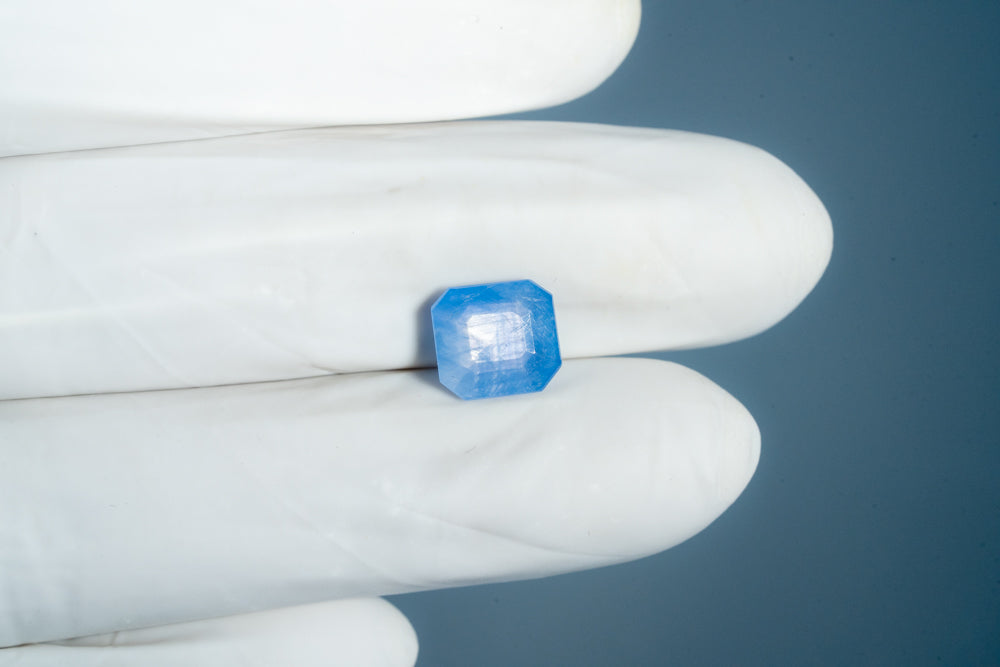 Natural Blue Sapphire (Neelam) 4.28 Carats - Media 2