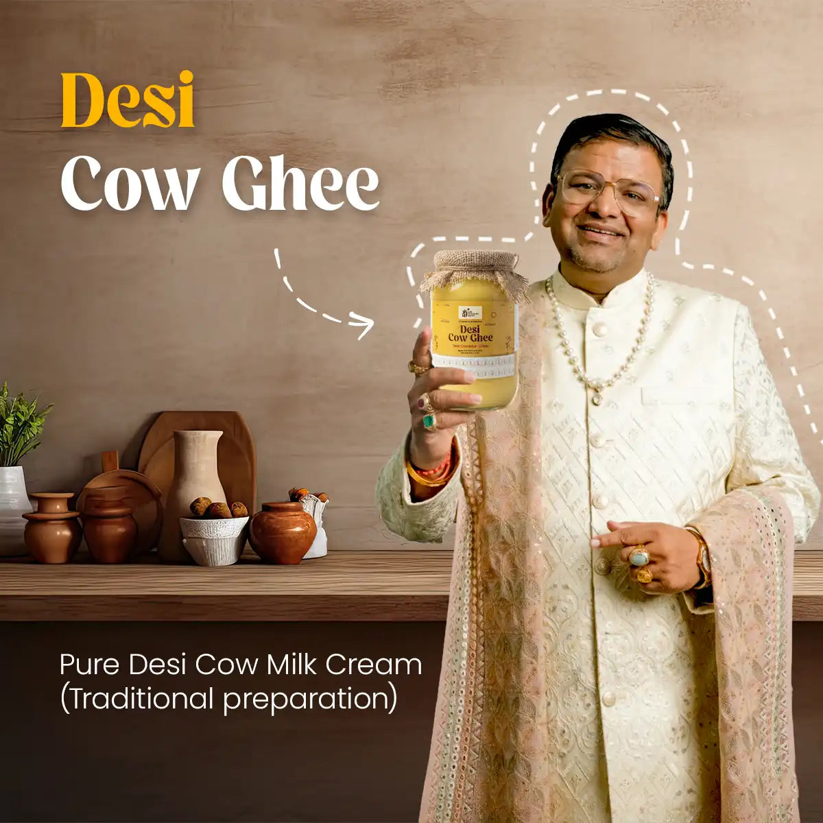
                    
                      desi cow ghee, pure desi cow ghee, traditional cow ghee, bilona style cow ghee, sattvic desi ghee, ayurvedic cow ghee, grainy texture desi ghee, natural cow milk ghee, desi cow ghee by acharya lavbhushan
                    
                  
