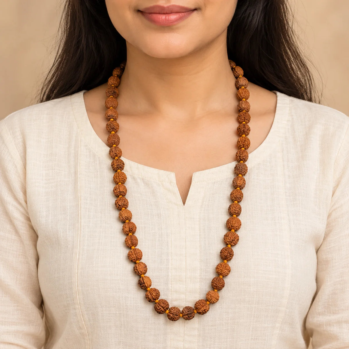 Ganesha Mukhi Mala Yellow