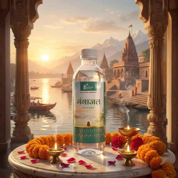 gangajal, ganga jal for pooja, holy water gangajal, gangajal for purification, spiritual cleansing water, sanatan dharma pooja water, temple gangajal, sacred ganga water, gangajal by acharya lavbhushan