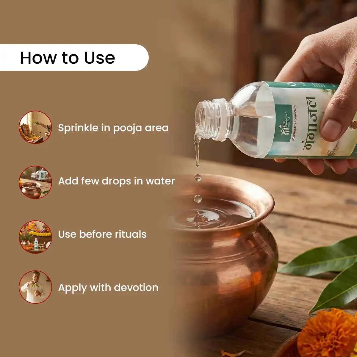 
                    
                      gangajal, ganga jal for pooja, holy water gangajal, gangajal for purification, spiritual cleansing water, sanatan dharma pooja water, temple gangajal, sacred ganga water, gangajal by acharya lavbhushan, how to use 
                    
                  