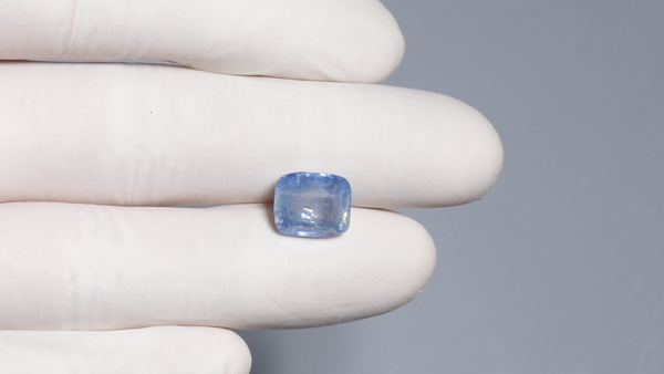 Natural Blue Sapphire (Neelam) 7.17 Carats - Media 4