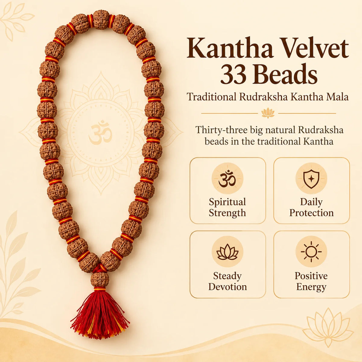 Kantha Velvet 33 Beads