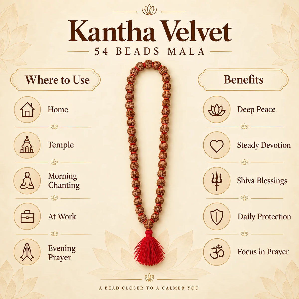 Kantha Velvet 54 Beads