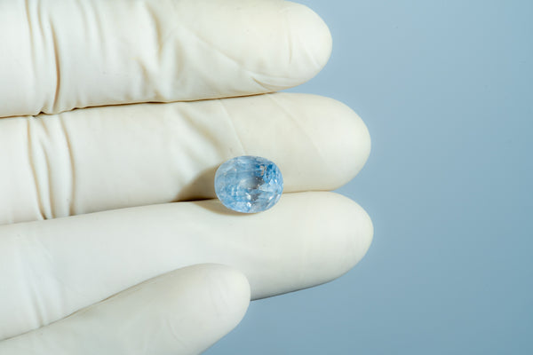 Natural Blue Sapphire (Neelam) 8.33 Carats - Media 4