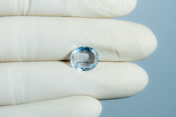 Natural Blue Sapphire (Neelam) 4.76 Carats - Media 4