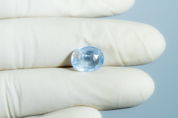 Natural Blue Sapphire (Neelam) 7.26 Carats - Media 4
