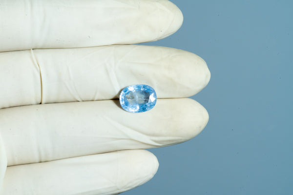 Natural Blue Sapphire (Neelam) 5.01 Carats - Media 4