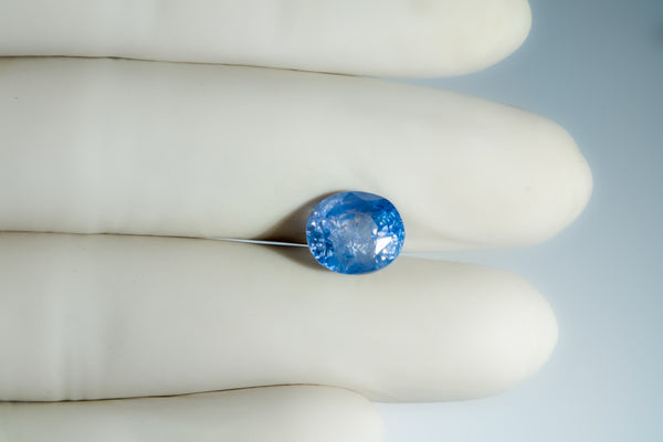 Natural Blue Sapphire (Neelam) 8.51 Carats - Media 4