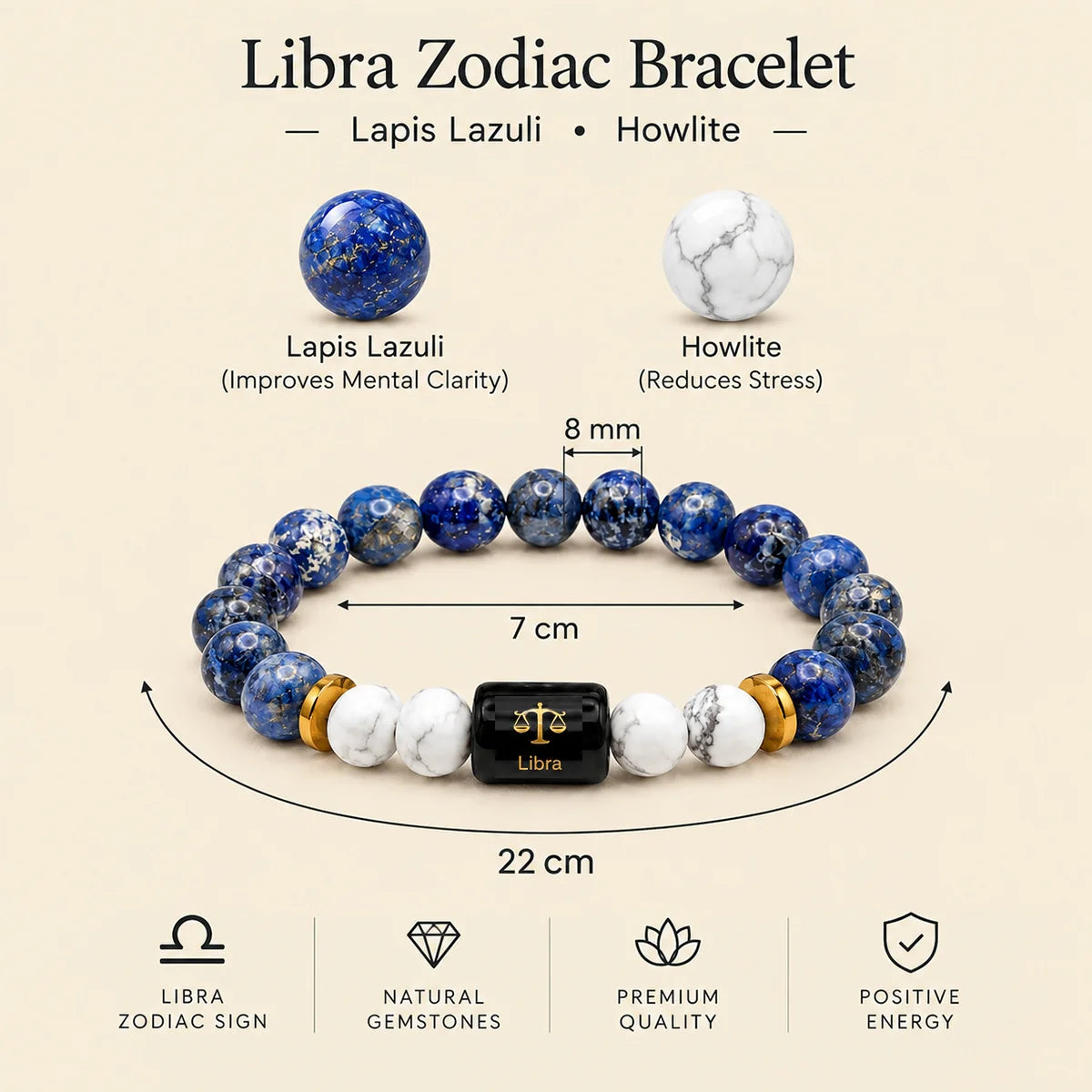 Libra (Tula) Rashi Bracelet
