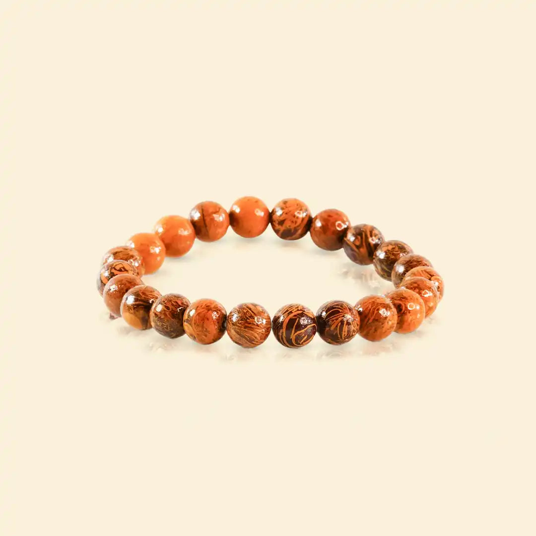 mariam jasper bracelet, natural jasper stone bracelet, grounding gemstone bracelet, inner strength crystal jewelry, stability stone bracelet, emotional balance gemstone, daily wear spiritual bracelet, bracelet by acharya lavbhushan