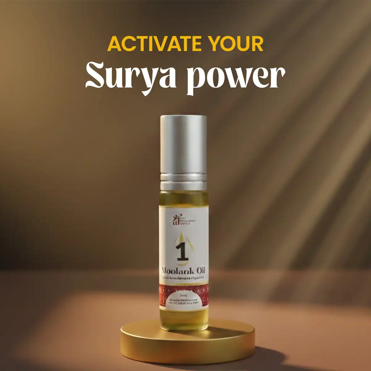 Moolank 1 oil Acharya Lavbhushan, numerology oil, sun energy oil, surya remedy, leadership confidence oil, courage self esteem, essential oil blend, spiritual energy oil, astrology numerology remedy, born 1 10 19 28