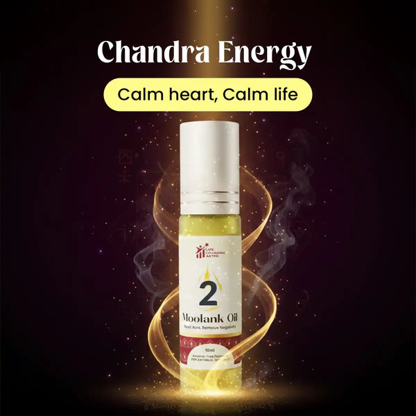 Moolank 2 oil Acharya Lavbhushan, numerology oil, moon energy oil, chandra remedy, emotional balance oil, intuition harmony oil, inner peace oil, essential oil blend, spiritual energy oil, astrology numerology remedy, born 2 11 20 29