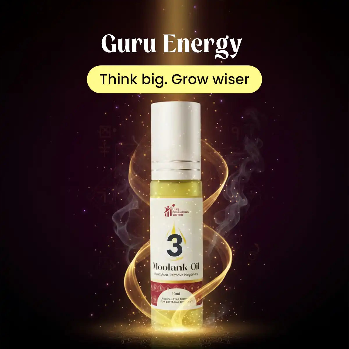 moolank 3 oil acharya lavbhushan, numerology oil, jupiter energy oil, guru remedy, wisdom communication oil, creativity positivity oil, growth energy oil, essential oil blend, spiritual energy oil, born 3 12 21 30
