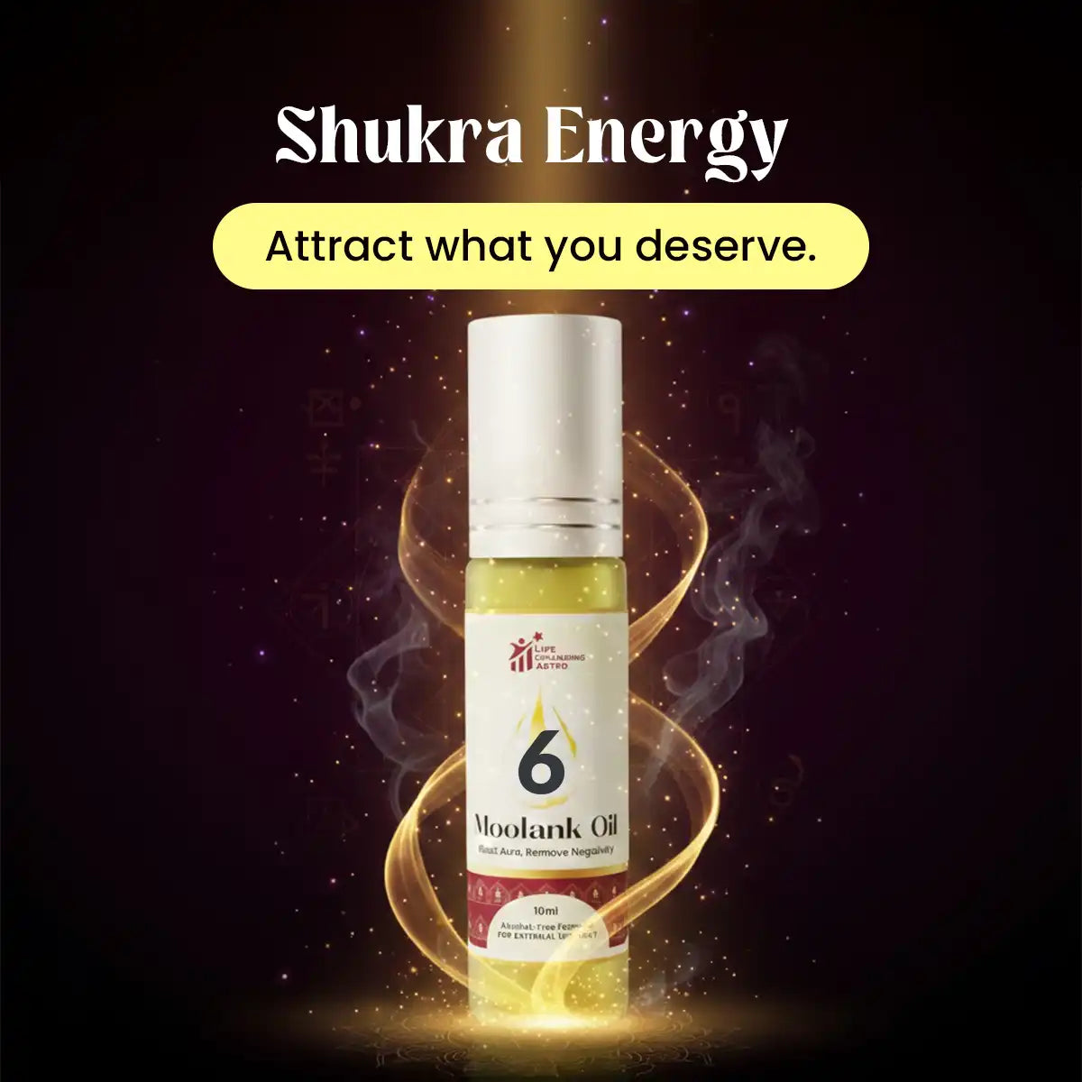 moolank 6 oil acharya lavbhushan, numerology oil, venus energy oil, shukra remedy, love harmony oil, relationship positivity, creativity artistic energy, essential oil blend, spiritual energy oil, born 6 15 24