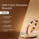 
                    
                      multi color tourmaline bracelet, natural tourmaline stone bracelet, protection bracelet, emotional balance gemstone bracelet, grounding crystal jewelry, daily wear gemstone bracelet, mindfulness stone bracelet, spiritual bracelet by acharya lavbhushan, benefits 
                    
                  