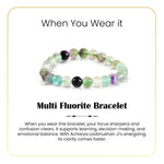 
                    
                      multi fluorite bracelet, natural fluorite stone bracelet, focus clarity bracelet, balanced energy crystal bracelet, grounding gemstone jewelry, emotional balance bracelet, daily wear gemstone bracelet, spiritual bracelet by acharya lavbhushan, when you wear it 
                    
                  