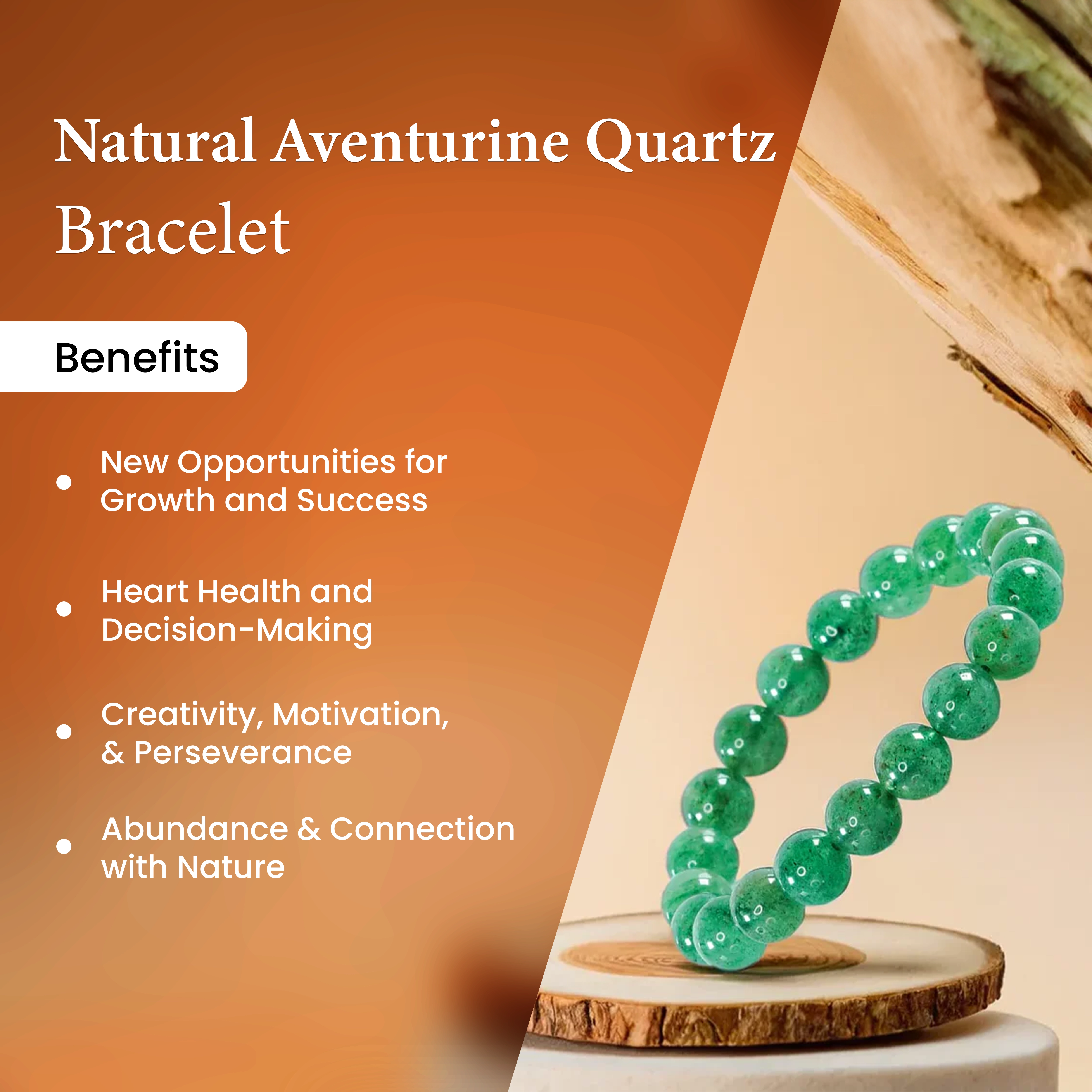 Natural Aventurine Quartz Bracelet