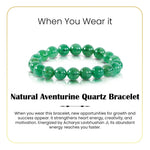 
                    
                      natural aventurine quartz bracelet, aventurine gemstone bracelet, luck growth bracelet, optimism crystal bracelet, grounding stone jewelry, emotional balance bracelet, daily wear gemstone bracelet, spiritual bracelet by acharya lavbhushan, when you wear it 
                    
                  