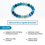 
                    
                      natural blue agate bracelet, blue agate gemstone bracelet, calm clarity bracelet, communication stone bracelet, grounding crystal jewelry, emotional balance bracelet, daily wear gemstone bracelet, spiritual bracelet by acharya lavbhushan, benefits 
                    
                  