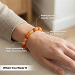 
                    
                      natural orange jasper bracelet, orange jasper gemstone bracelet, confidence positivity bracelet, grounding stone bracelet, jasper crystal jewelry, emotional balance bracelet, daily wear gemstone bracelet, spiritual stone bracelet by acharya lavbhushan, when you wear it 
                    
                  
