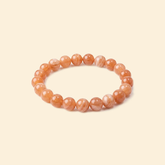 natural sunstone bracelet, sunstone gemstone bracelet, joy confidence bracelet, motivation crystal bracelet, grounding gemstone jewelry, daily wear gemstone bracelet, emotional balance stone bracelet, spiritual bracelet by acharya lavbhushan