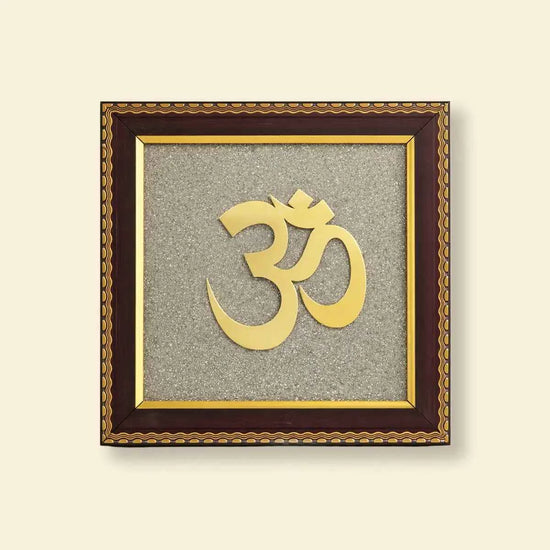 om vastu frame, om symbol wall frame, vastu correction frame, om frame for home entrance, spiritual vastu frame, positive energy wall frame, protection vastu frame, vastu frame for office, om vastu frame by acharya lavbhushan
