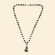Original Silver-Plated Karungali Mala with Shiv Trishul Nandi Pendant