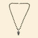 Original Silver Plated Karungali Mala with Lord Ayyappa Pendant