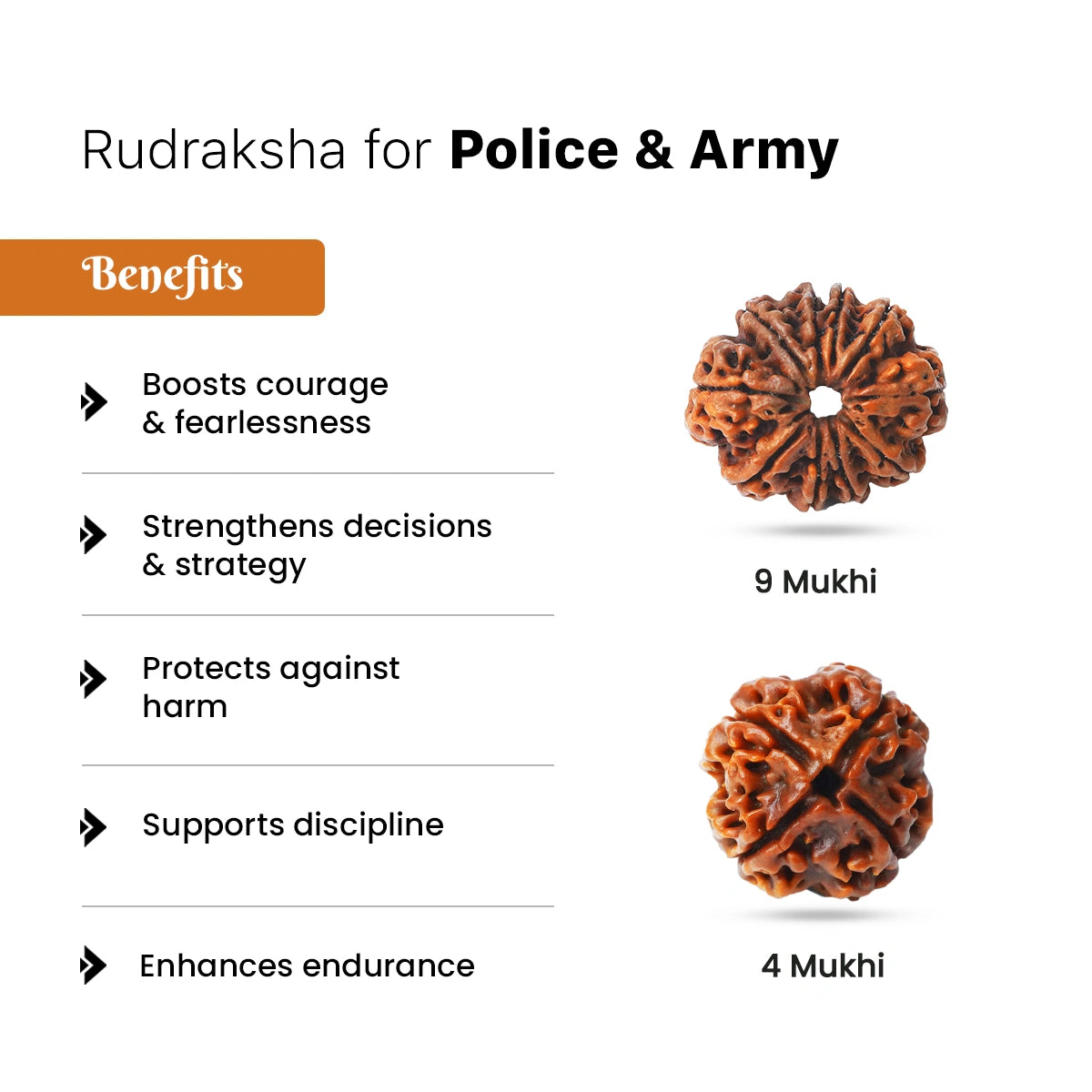 Rudraksha for Police & Army