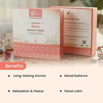 
                    
                      premium rose dhoop cones, rose dhoop, organic dhoop cones, bamboo less dhoop cones, charcoal free dhoop, cow dung dhoop cones, floral aroma dhoop, calming fragrance dhoop, dhoop cones by acharya lavbhushan, benefits 
                    
                  