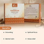 
                    
                      premium sandalwood dhoop cones, sandalwood dhoop, organic dhoop cones, bamboo less dhoop cones, charcoal free dhoop, cow dung dhoop cones, grounding aroma dhoop, spiritual dhoop for pooja, dhoop cones by acharya lavbhushan, benefits 
                    
                  