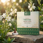 
                    
                      premium tuberose dhoop cones, tuberose dhoop, organic dhoop cones, bamboo less dhoop cones, charcoal free dhoop, cow dung dhoop cones, uplifting fragrance dhoop, spiritual dhoop for pooja, dhoop cones by acharya lavbhushan
                    
                  