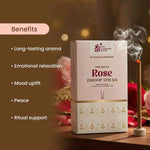 
                    
                      premium rose dhoop sticks, rose dhoop sticks, organic dhoop sticks, bamboo less dhoop sticks, charcoal free dhoop, cow dung dhoop sticks, long lasting rose fragrance dhoop, spiritual dhoop for pooja, dhoop sticks by acharya lavbhushan, benefits
                    
                  