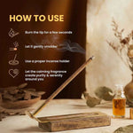 
                    
                      how to use incense sticks, incense sticks usage guide, premium agarbatti use steps, bamboo less incense how to use, charcoal free incense use, cow dung incense usage, spiritual incense daily use, incense burning instructions, incense by acharya lavbhushan
                    
                  