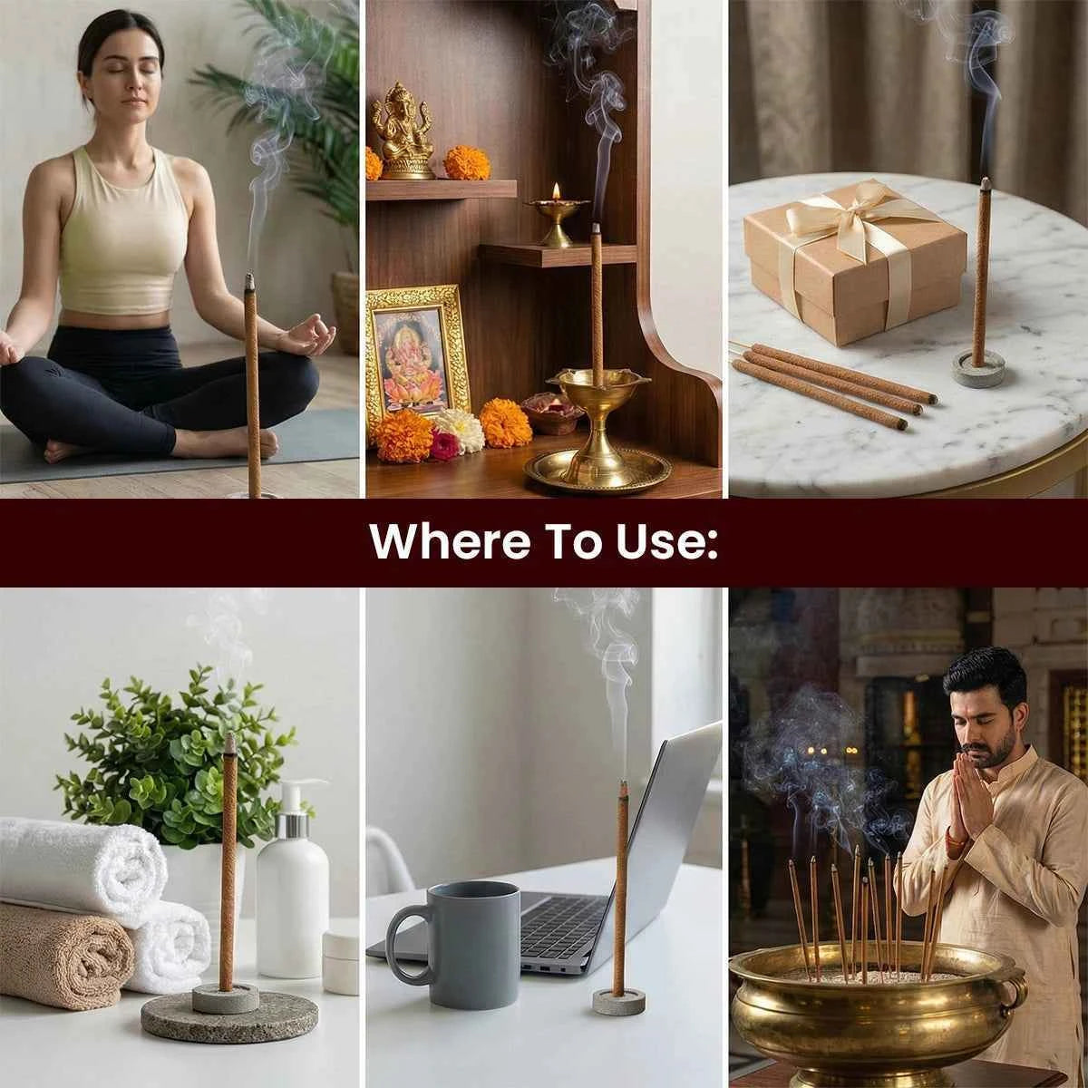 
                    
                      where to use incense sticks, incense sticks for home, incense for pooja room, meditation incense use, incense for office space, incense for yoga practice, spiritual incense daily use, agarbatti for positive energy, incense by acharya lavbhushan
                    
                  
